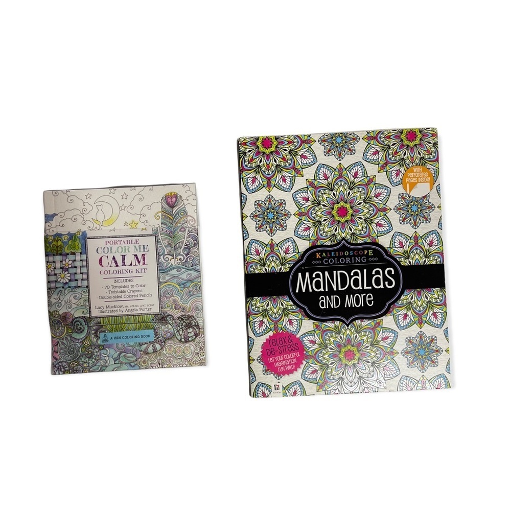 COLOR ME CALM Coloring Kit and Coloring Book NWT